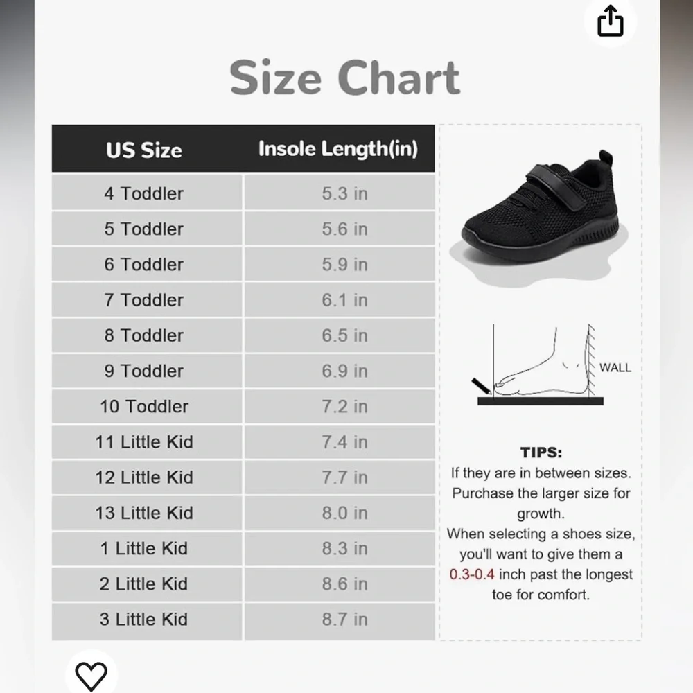 Nerteo Toddler/Little Kid Boys Girls Shoes Running/Walking Sports Sneakers